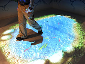 interactive floor projection